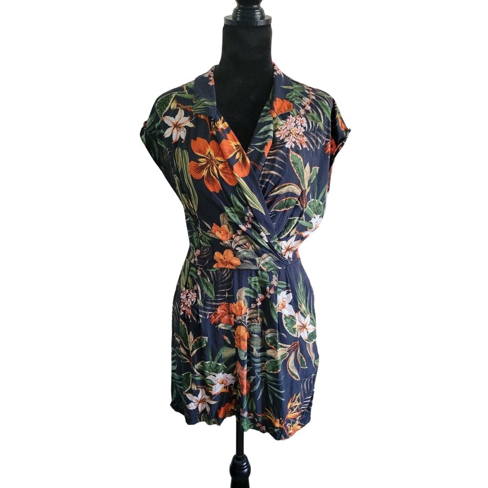 Marfinno Women Romper Size M Hawaiian Tropical Vintage
